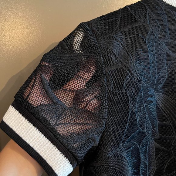 I.code Black Lace Dress Sporty Style - Picture 4 of 10